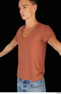 Alessandro Katz brown t shirt casual dressed upper body 0002.jpg